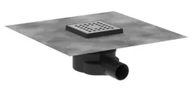 Hansgrohe RainDrain Point - taškinis latakas, 10x10 cm, šlifuoto nerūdijančio plieno 56246800