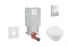 Grohe Uniset - Pakabinamo unitazo komplektas + unitazas ir dangtis Villeroy & Boch 38643SET-KB