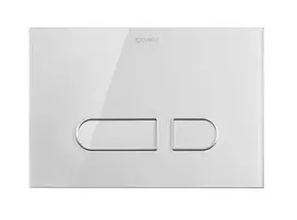 Duravit DuraSystem - Nuleidimo plokštelė A1 unitazui, baltas stiklas WD5002012000