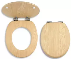 Ferro Prestige - Tualeto dangtis, SoftClose, medžio fanera, uosis WC/SOFTJASAN
