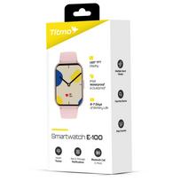Išmanusis laikrodis TITMO E-100 (TFT, „Bluetooth“ skambučiai) rožinis