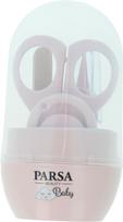 Parsa - 6-piece nail care set for newborns - Pink - Compact
