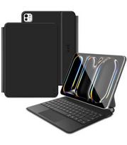 Juodas atverčiamas dėklas + Klaviatūra Apple iPad Pro 11" 5 / 6 2024-2025 planšetei "Tech-Protect Smartcase Magnetic"