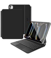 Juodas atverčiamas dėklas + Klaviatūra Apple iPad Pro 13” 7 / 8 2024-2025 planšetei "Tech-Protect Smartcase Magnetic"