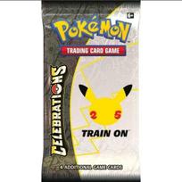 Pokémon TCG Celebrations 25-mečio booster pakelis (4 kortos, EN)