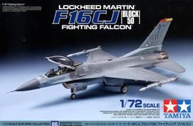 Tamiya F-16CJ Fighting Falcon 1/72 plastikinis lėktuvo modelis