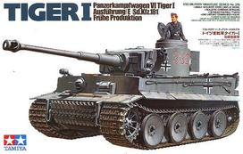 Tamiya Tiger I Ausf. E, ankstyvos gamybos, 1/35 modelio rinkinys