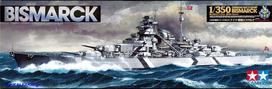 Tamiya Bismarck vokiečių mūšinis laivas 1/350 plastikinis rinkinys 78013