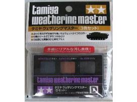 Tamiya Weathering Master 87088 - deginta mėlyna, raudona, tepalo dėmės