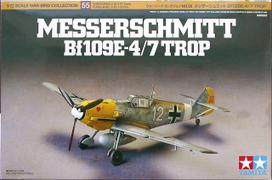Tamiya Messerschmitt Bf 109E-4/7 Trop 1/72 plastikinis lėktuvo modelis 60755