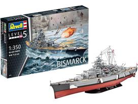 Revell Bismarck 1/350 mūšinio laivo surenkamas plastikinis modelis (05040)