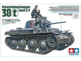 Tamiya Pz.Kpfw.38(t) Ausf. E/F tanko modelis 1/35 plastikinis rinkinys (35369)