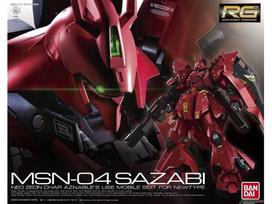 Bandai RG Sazabi MSN-04 1/144 Gunpla – plastikinis surinkimo rinkinys