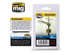 AMMO MIG elastinė takelažo virvelė 0,02 mm, 2 m (AMIG8017)