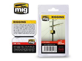 AMMO MIG tamprus takelažo siūlas 0,03 mm, 2 m (Medium)
