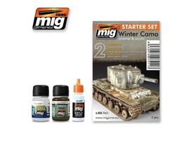 AMMO MIG Winter Camo žiemos kamufliažo sendinimo startinis rinkinys 7411