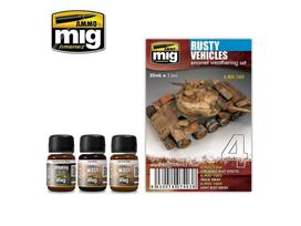 AMMO MIG rūdžių sendinimo rinkinys Rusty Vehicles 7403 modeliams