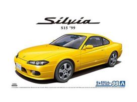 Aoshima Nissan S15 Silvia Spec.R '99 1:24 plastikinis surinkimo rinkinys