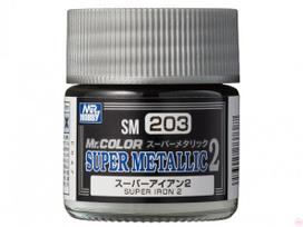 Mr.Hobby Mr. Color Super Metallic II SM-203 Super Iron nitro dažai, 10 ml