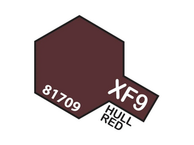 Tamiya XF-9 Hull Red akriliniai dažai modeliams, 10 ml
