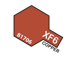 Tamiya XF-6 Copper akriliniai dažai modeliams, vario spalva, 10 ml