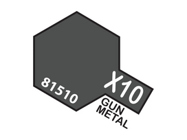 Tamiya X-10 Gun Metal akriliniai dažai, 10 ml
