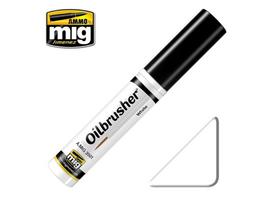 AMMO MIG Oilbrusher 3501 Balta – aliejiniai dažai su teptuku modeliams