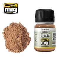 AMMO MIG Pigmentas Brick Dust 35 ml (3015) – terakotos atspalvis modeliams