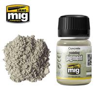 AMMO MIG pigmentas Concrete 3010, 35 ml – šviesiai pilkas betono dulkėms