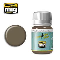 AMMO MIG Panel Line Wash „Shadow for Desert Brown“, 35 ml