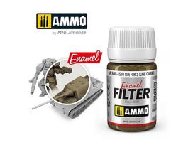 AMMO MIG emalės filtras Tan 3 tonų kamufliažui, 35 ml (A.MIG-1510)