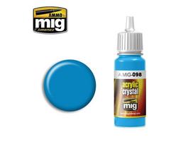 AMMO MIG akriliniai dažai Crystal Light Blue 17 ml (0098) – stiklo efektas
