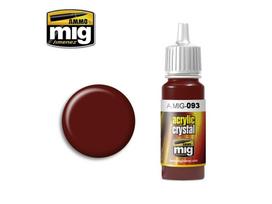AMMO MIG akriliniai dažai Crystal Red 17 ml – stiklo efektui (0093)