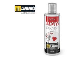 AMMO MIG pusiau matinis akrilinis lakas SATIN Lucky Varnish, 60 ml (2052)