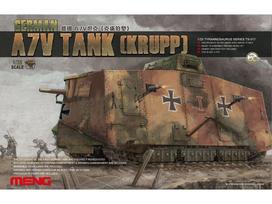 Meng Vokiečių tankas A7V (Krupp) 1/35 plastikinis modelis TS-017