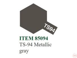 Tamiya TS-94 purškiami dažai – metalinė pilka (Metallic Gray), 100 ml