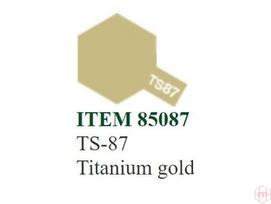 Tamiya TS-87 purškiami dažai – Titanium Gold, 100 ml