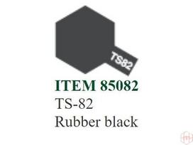 Tamiya TS-82 purškiami dažai Rubber Black 100 ml modeliams