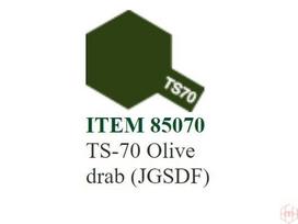 Tamiya TS-70 Olive Drab (JGSDF) purškiami dažai, 100 ml
