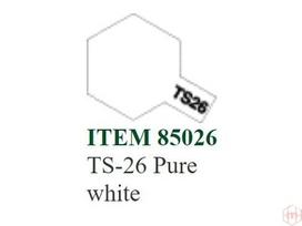 Tamiya TS-26 purškiami dažai Pure White, 100 ml