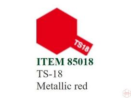 Tamiya TS-18 purškiami dažai, metalinė raudona, 100 ml