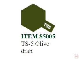 Tamiya TS-5 Olive Drab purškiami dažai, 100 ml