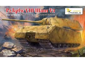 Vespid Models Maus V2 vokiečių super sunkus tankas 1/72, plastikinis rinkinys