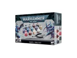 Warhammer 40,000 Citadel dažų ir įrankių rinkinys – 13 dažų, teptukas