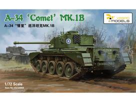 Vespid Models A34 Comet Mk.1B britų tankas 1/72 plastikinis modelis