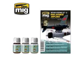 AMMO MIG Panel Line Wash sendinimo rinkinys Japonų WWII lėktuvams (7418)