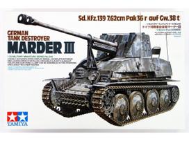 Vokiečių tankų naikintuvas Marder III (Sd.Kfz.139) 1/35 – Tamiya