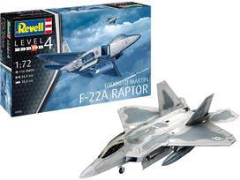 Revell F-22A Raptor 1/72 plastikinis lėktuvo modelis (03858)