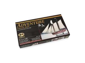 Amati piratų laivo Adventure medinis surenkamas modelis 1:60, 37 cm