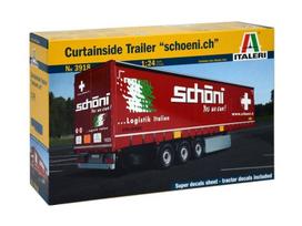 Italeri užuolaidinė puspriekabė “Schoeni.ch” 1/24 surinkimo rinkinys 3918